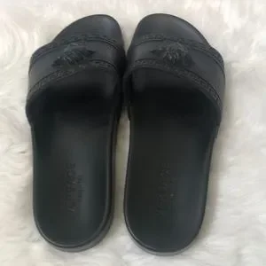 Versace | Shoes | Versace Medusa Head Unisex Black Slides  display picture 3